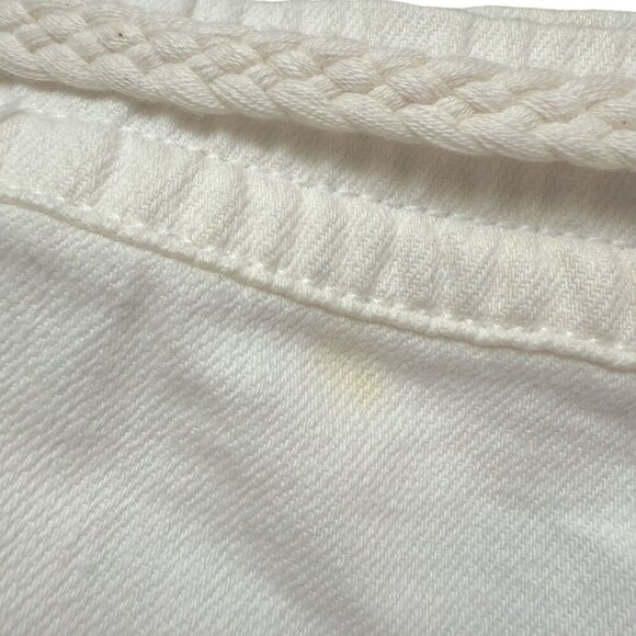 AERIE Shorts Size Large Ivory Cream Elastic Waist Distressed New Imperfect - Picture 12 of 12